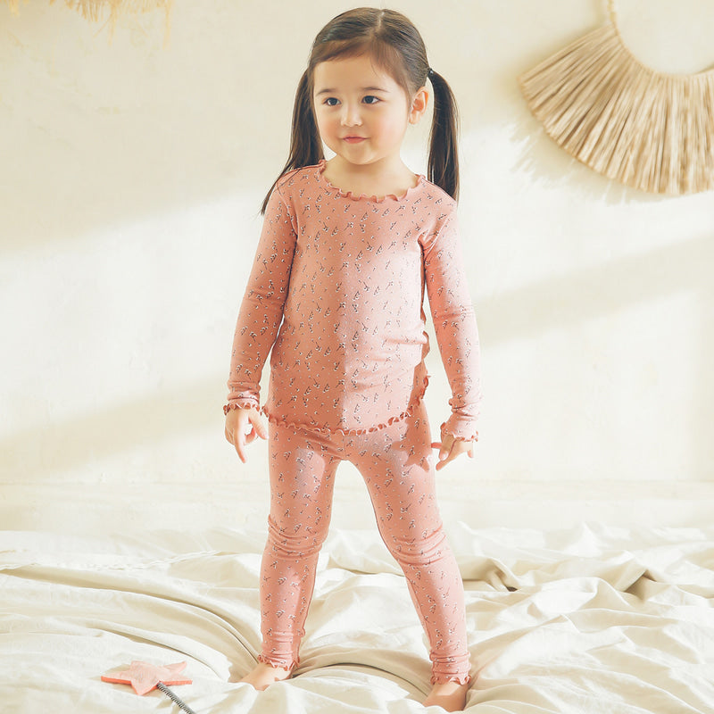 Wind Flower Long Sleeve Shirring