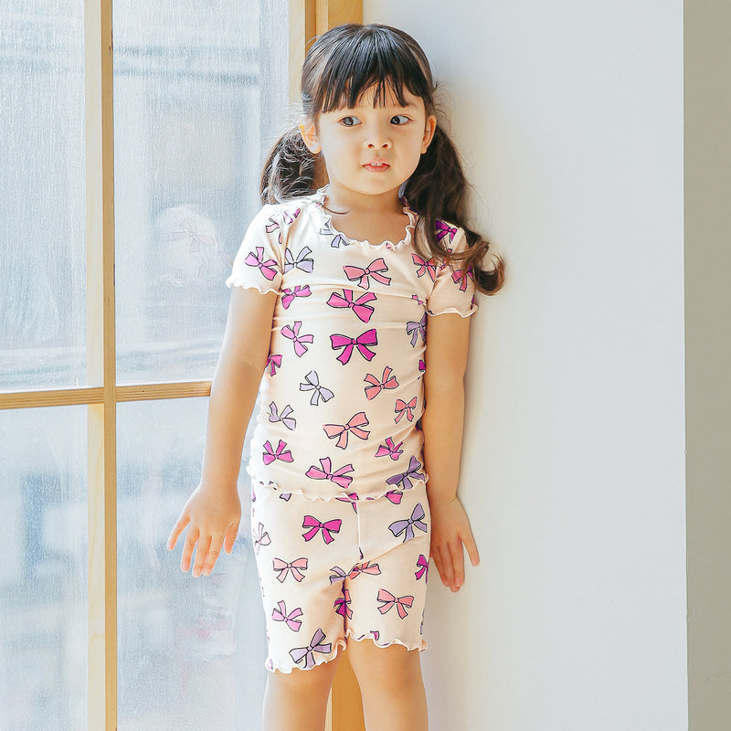 Short sleeve shirring ribbon