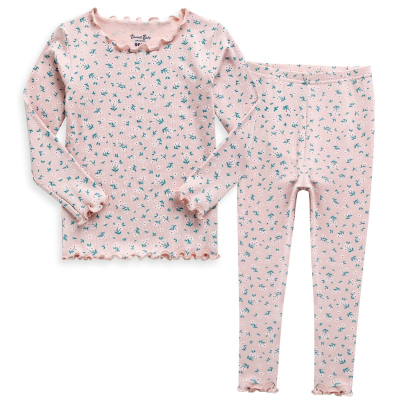 Pink Bouquet Long Sleeve Shirring