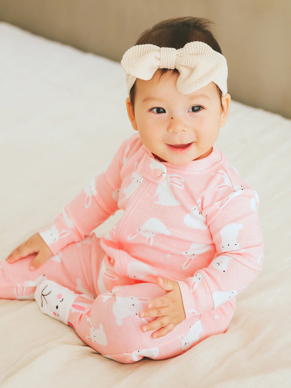 Pink Bunny Footed Pajama