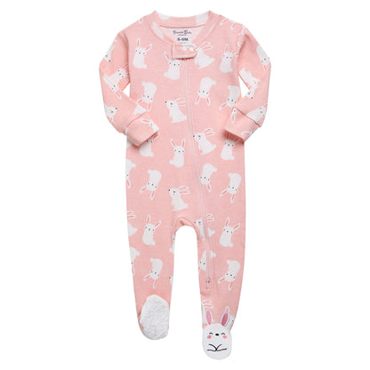 Pink Bunny Footed Pajama