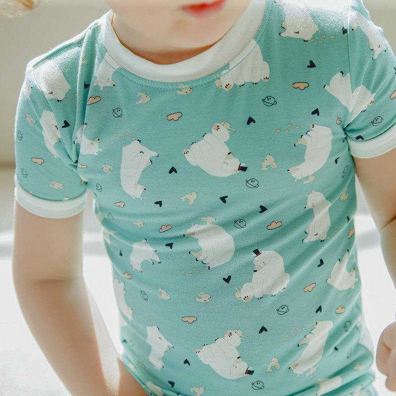 Short sleeve rabbit bear