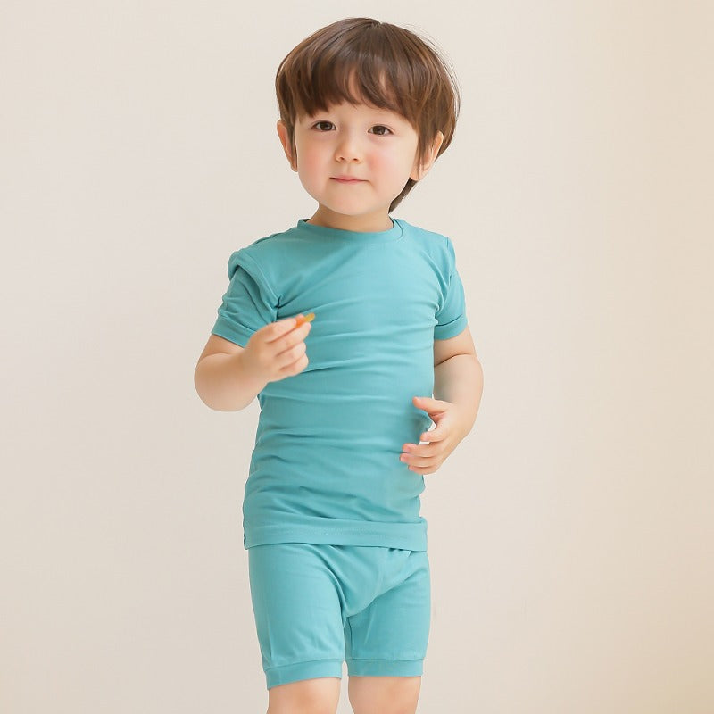 Essentials Viscose Short Sleeve Set 02