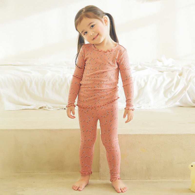 Wind Flower Long Sleeve Shirring