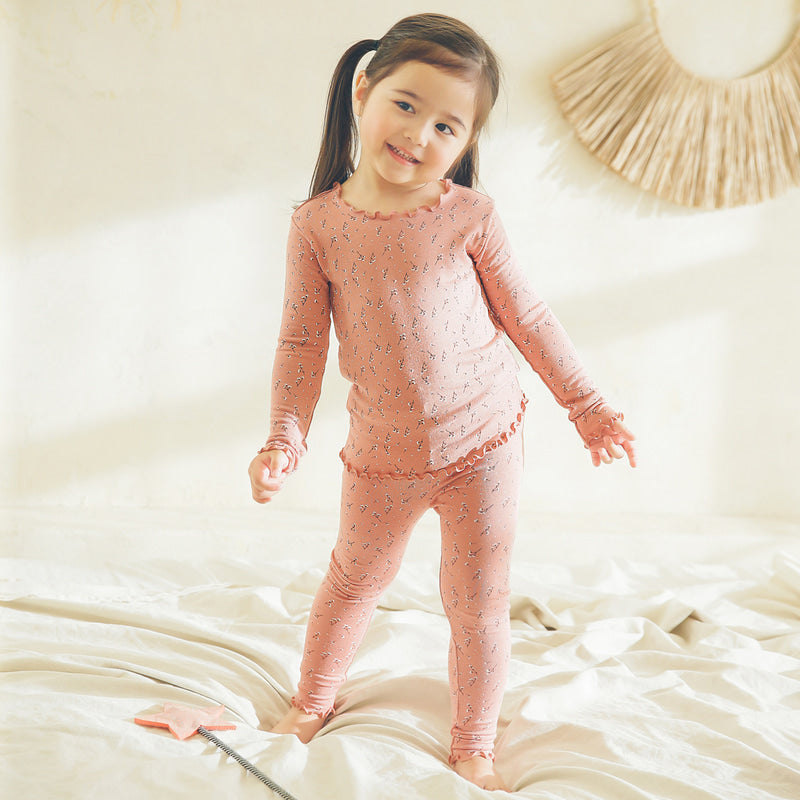 Wind Flower Long Sleeve Shirring