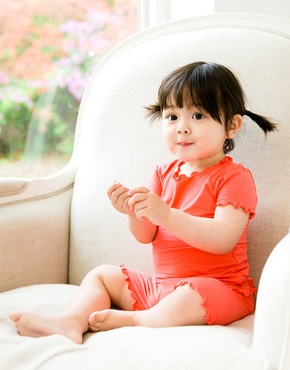 Essentials Viscose Short Sleeve Shirring Set